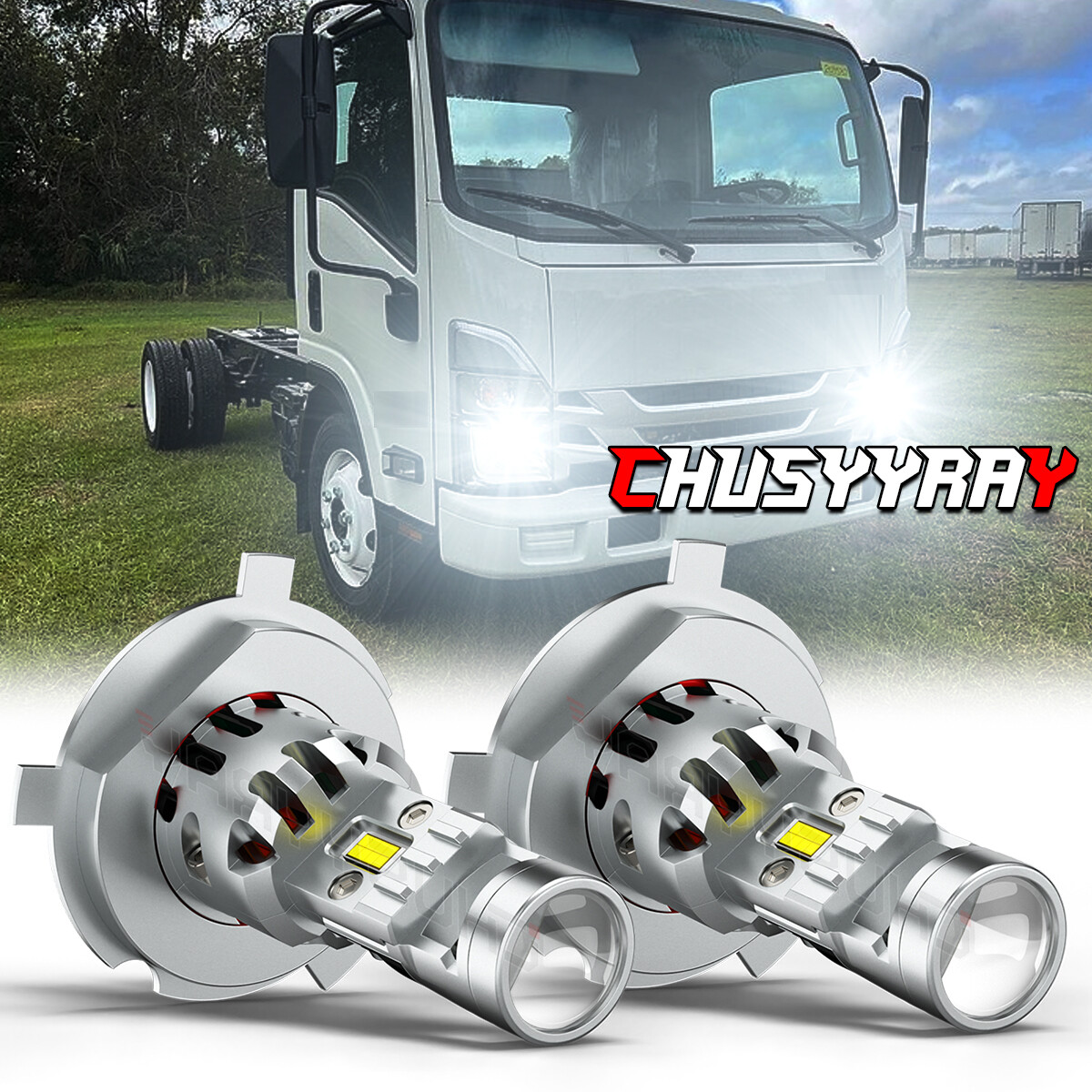 For Isuzu Truck NPR 2011 - 2014 Headlights Globes High Low beam