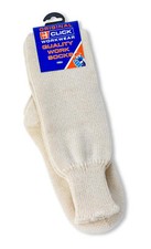 Beeswift Sea Boot Socks White 2 Sizes | Good Insulation | 54% Natural Wool