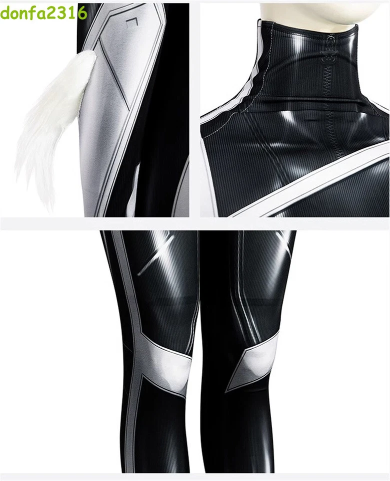 Spider-Man Felicia Hardy Battle Suit Bodysuit Cosplay Jumpsuit Black Cat Outfit - Image 4 of 4