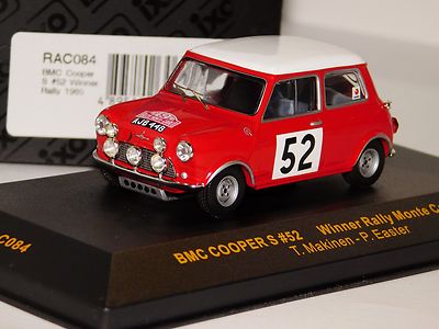 BMC MINI COOPER S #52 WINNER MONTE CARLO 1965 IXO RAC 084 1/43 | eBay