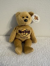 Hard Rock Cafe Houston Plush Bear 8"- NEW w/tag READ Details