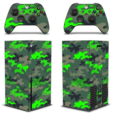 Skin Wrap Für Xbox Series X Gaming Konsole + 2 Controller Aufkleber Slash-Gren