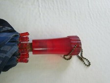 Art Deco Red Bakelite Handled Umbrella 1930's