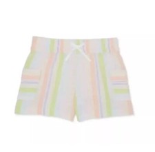 Wonder Nation Girls Pull-On Shorts Plaid Stripe Size XL 14-16 Plus NWT