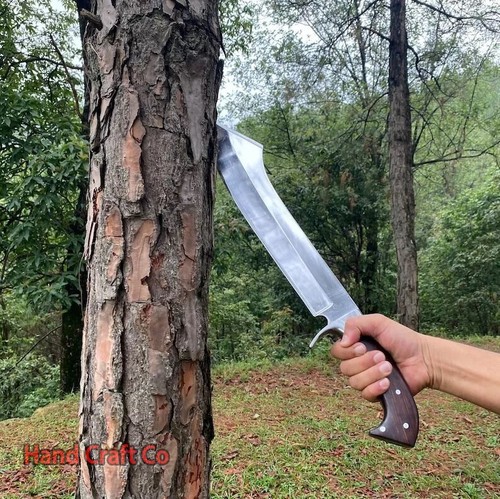 22" Custom Handmade J2 Steel Hunting Traditional Bowie Knife | Camping Knife - Picture 2 of 9
