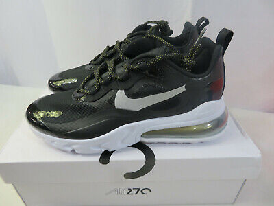 Women S Nike Air Max 270 React Casual Shoes Black Metallic Silver Gold Size 8 5 Ebay