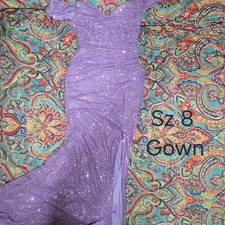 Purple Sequin Gown