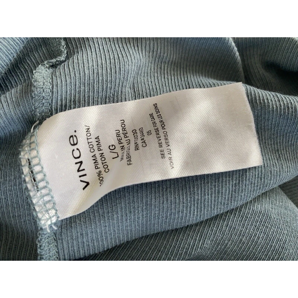 Sudadera con Capucha Pullover Doble Capa VINCE 100% Algodón Pima L Foto 4 de 4