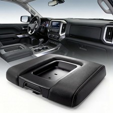 Front Seat Center Console Armrest Lid Black Compatible With 2014-2019 Chevrolet