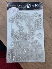 Acorn Wood Stamps - Bunny Wishes