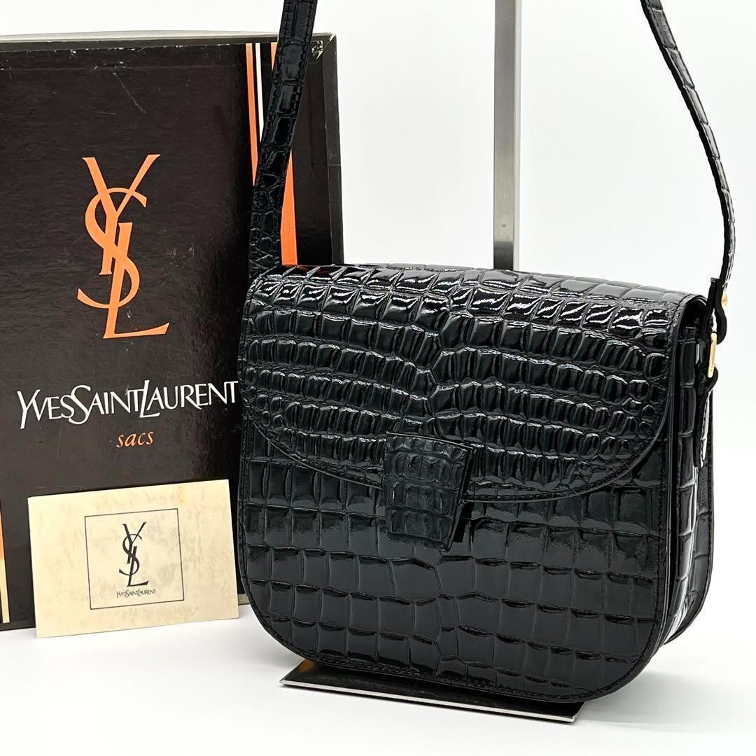 SAINT LAURENT Borsa a tracolla YvessaintLaurent formale nera usata