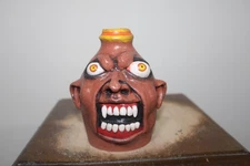 stacy lambert pottery, face jugs, folk art  5''tall x4'' wide