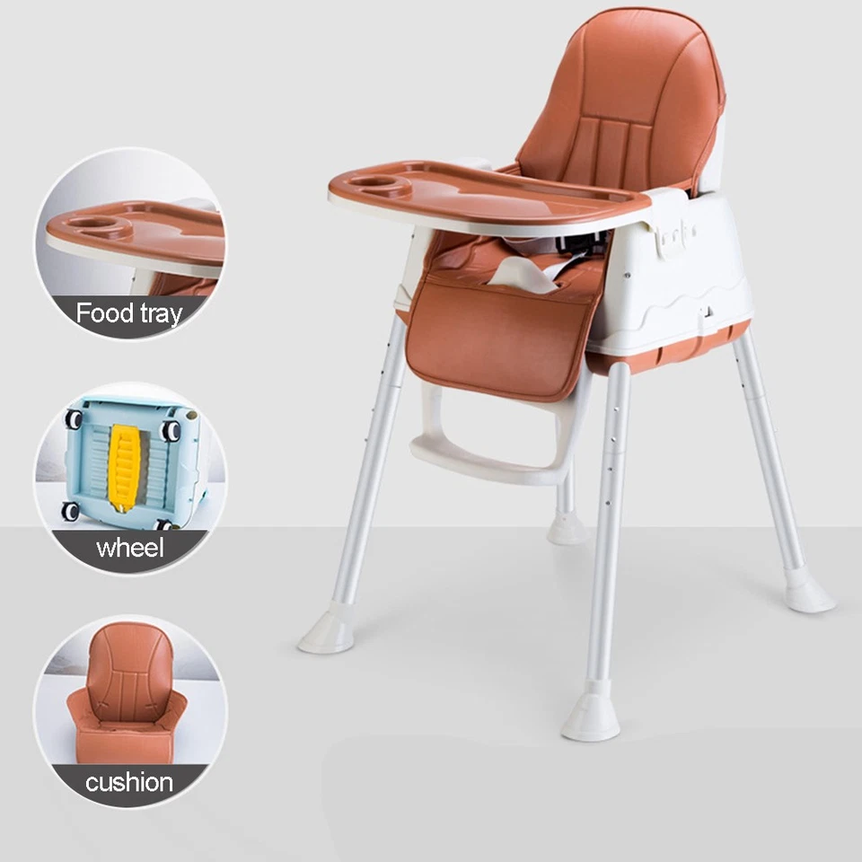 Adjustable 3-In-1 Baby Highchair Infant High Feeding Seat Toddler Table Chair UK - Image 4 of 4