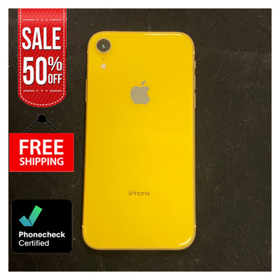 Apple iPhone XR - Black, Blue, Yellow - 64GB Unlocked, Verizon, Free Shipping!