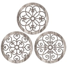 3 Pieces Thicken Rustic Wall Decor Farmhouse Wall Art Decor Wood Hanging Deco...