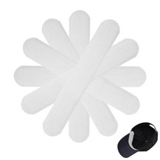 60Pcs Golf Sweat Hat Liner,Hat Liner 9.4x1.5 in/24x3.8 cm, White