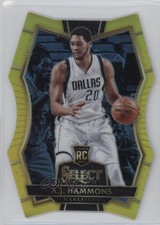 2016-17 Panini Select Premier Level Neon Yellow Prizm 4/75 AJ Hammons #190 0q0