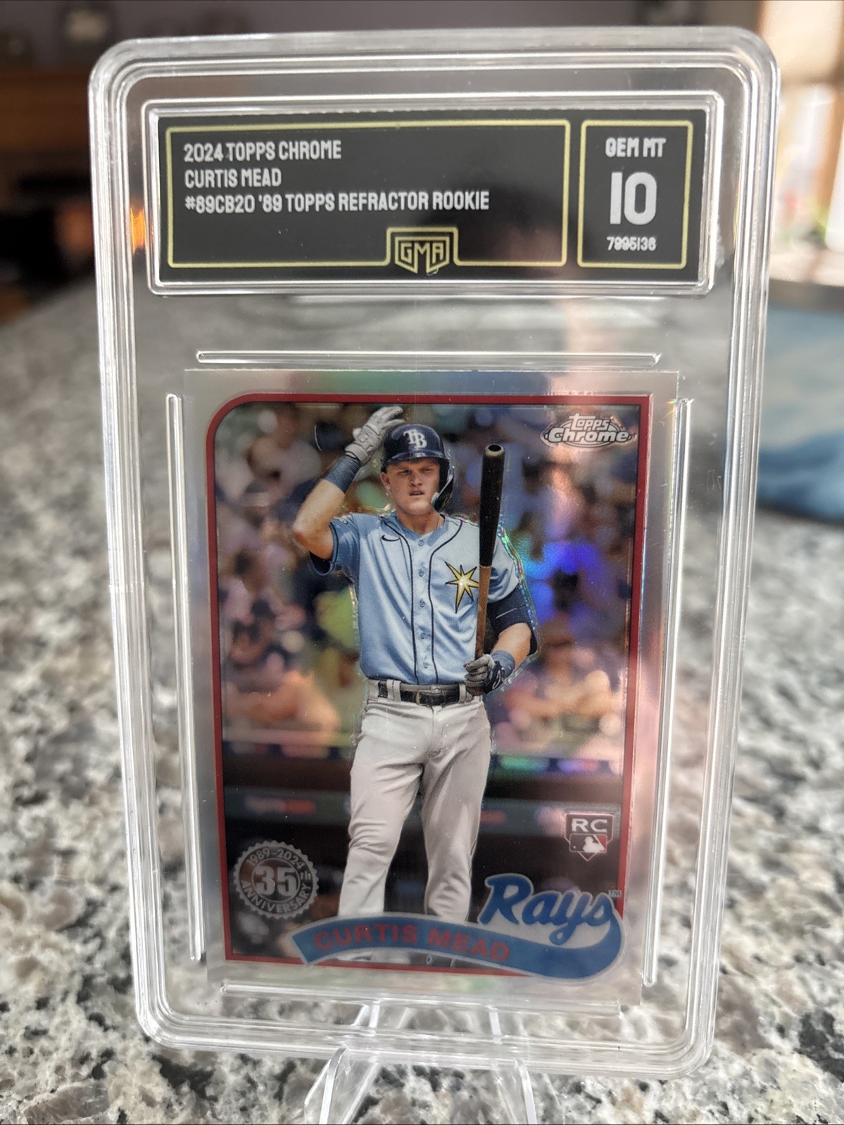 2024 Topps Chrome - 1989 Topps Baseball Refractor #89CB-20 Curtis Mead (RC)
