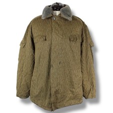 Vintage 80s East German Rain Drop Camo Winter Field Combat Jacket M52 NVA Men XL
