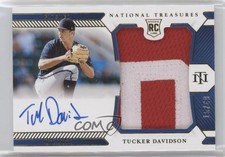 2021 Panini National Treasures Gold 15/49 Tucker Davidson #202 Auto uk2