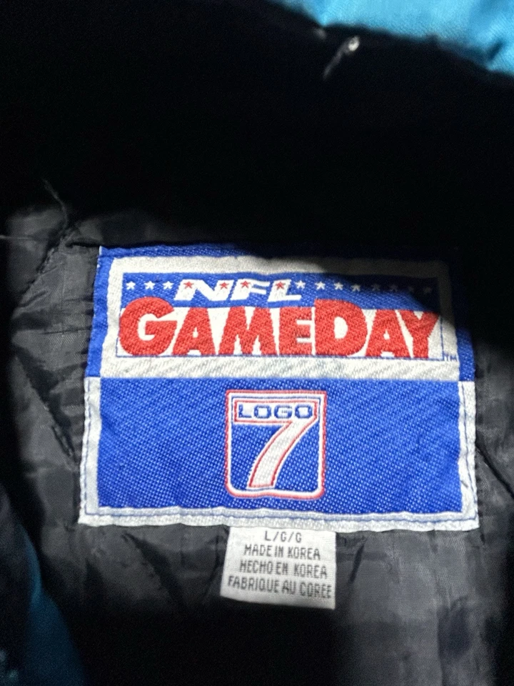 Chaqueta De Colección Carolina Panthers Starter Para Hombre Grande NFL Fútbol Logo 7 GameDay Foto 2 de 4