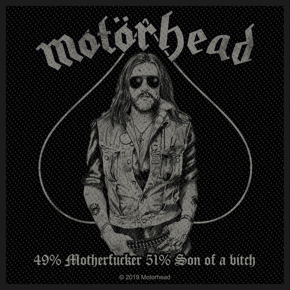 Motorhead '49% Motherf**ker' (Black) Patch - NEW & OFFICIAL