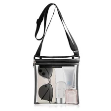 Clear Bag For Stadium Events Clear Bags for Women Black