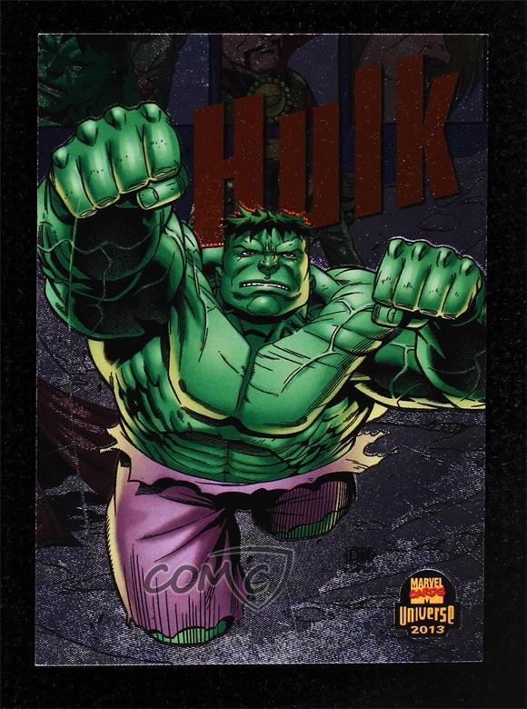 2013 Marvel Fleer Retro Power Blast Hulk #10 0kg8
