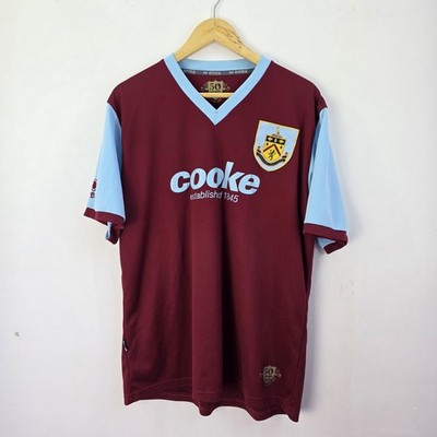Burnley 2009 Fußball Trikot Herren XL Errea Heimtrikot 50 Jahre Print Cooke Retro