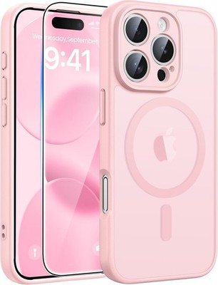 iPhone 16 Pro Max Case: Translucent Matte Cases with Full Camera Protection Ligh
