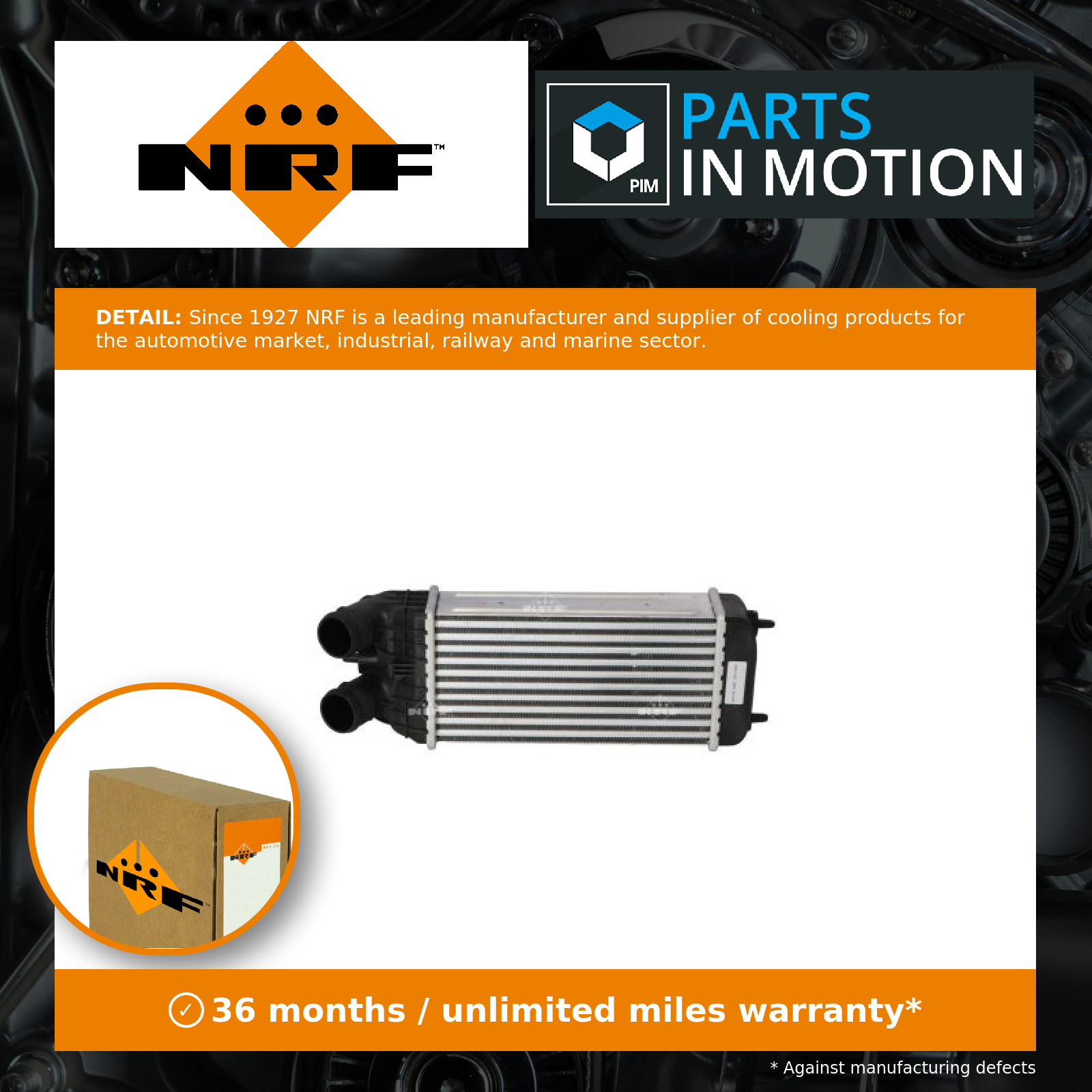 Intercooler fits PEUGEOT 2008 MK1 1.2 1.5D 1.6D 2013 on NRF 0384N7 0384N8 New