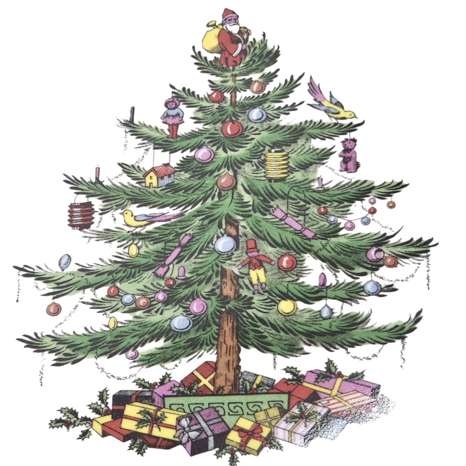 Christmas Serving Trays Spode Melamine Pimpernel Set of 2 Rectangle Handles New - Image 4 of 4