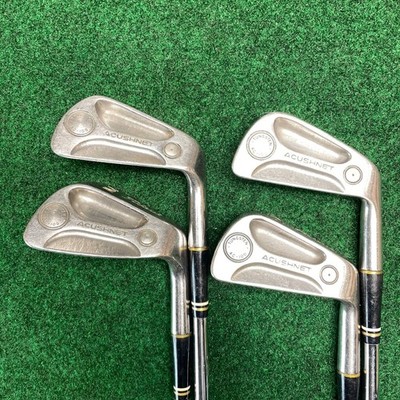 Titleist Acushnet AC-108 4,6,8,pw iron set R-flex steel Tacki-Mac grips RH
