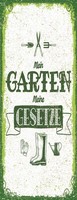 Blechschild 27X10 Cm Mein Garten Meine Gesetze Deko Geschenk Schild