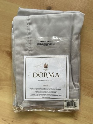 Dorma 350 Fadenzahl Baumwolle Satin Silber Oxford Kissenbezug Neu 