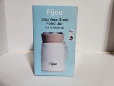 Fijoo 16.9 OZ /500 ML Stainless Steel Food Jar