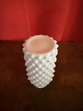 Small Hobnail Milk Glass Tumbler or Beaker - Translucent 