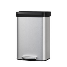 Stainless Steel Step-On Trash Can with Soft-Close Lid Kitchen 13/16/21 Gallon