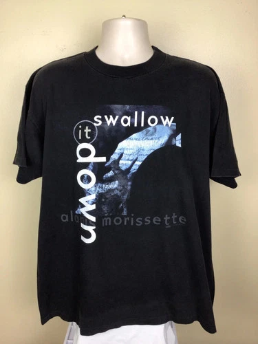 Alanis Morissette Concert T-Shirt Black XL/XXL 90s 1990s vintage concert t-shirt, vintage, size XL, single stitch, B+ condition