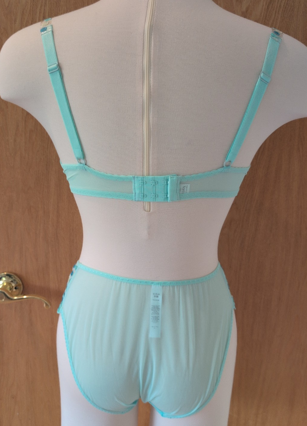 Maison Lejaby 5 Piece Lingerie Set 2 Bra/3 Panty Vintage Never Worn France image 4