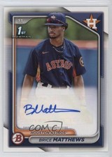 2024 Bowman Paper Prospect Retail Auto Brice Matthews #PPRA-BM Auto 1bc8
