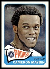 Cameron Maybin 2014 Topps Heritage #162 San Diego Padres 27112 Baseball Card