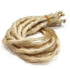 10 SE Single Ended Knotty Light Blonde Synthetic Dread Dreadlock Hair Extensions