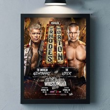 Cody Rhodes vs Randy Orton WrestleMania Vegas Championship Poster