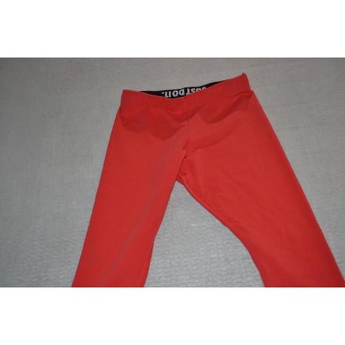Nike Gym Pants Leggings Girls Kids Size Small Tapered Pink Polyester Performance - Picture 2 of 7