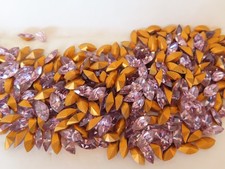 Full pack 360 Vintage Swarovski Machine Cut Navettes 8x4mm Lt Amethyst. #300
