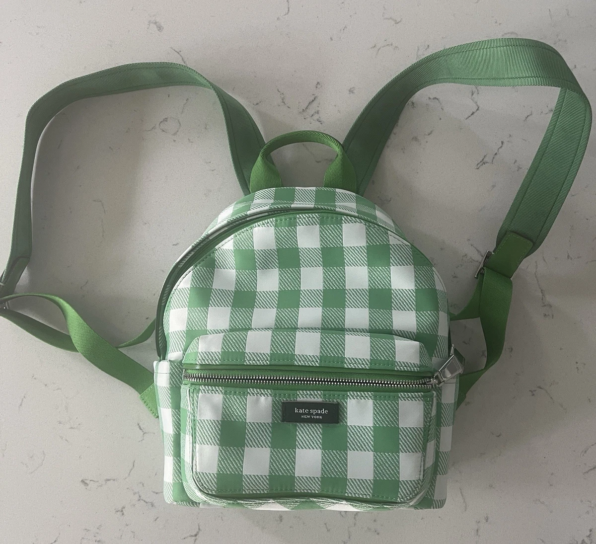 kate spade Mint Green Mini Backpack with Front Pockets Kate Spade New York Mint Green Mini Backpack main image 2