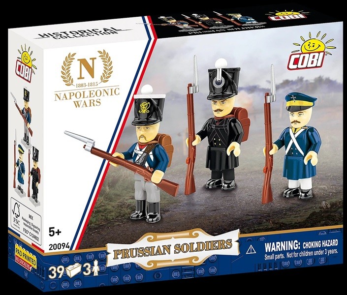Cobi 20094 - 1:35 HC Napoleonic Wars - Prussian 3 Figures - New