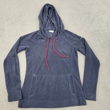 Columbia Hoodie Womens Medium Blue Pockets Pullover