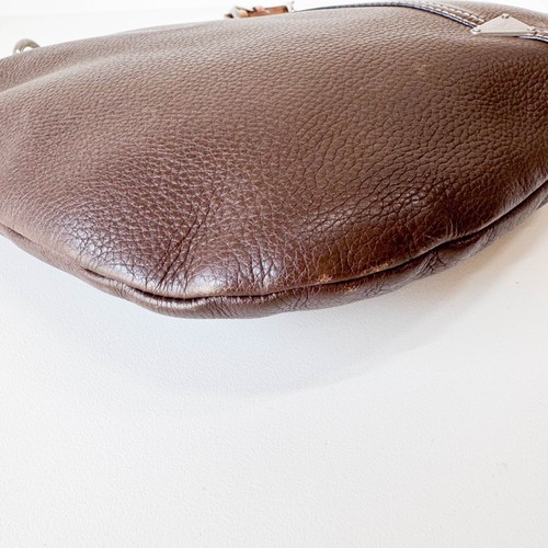 PRADA Brown Leather Shoulder Bag - Picture 12 of 19